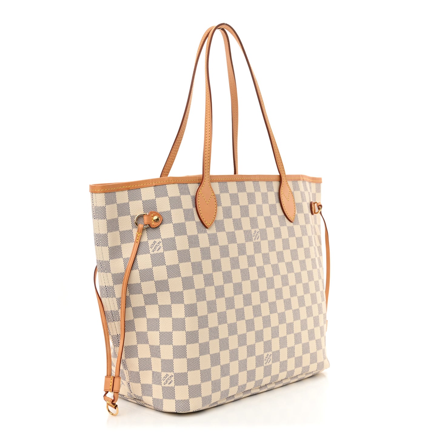 Damier Azur Neo Neverfull MM Rose Ballerine