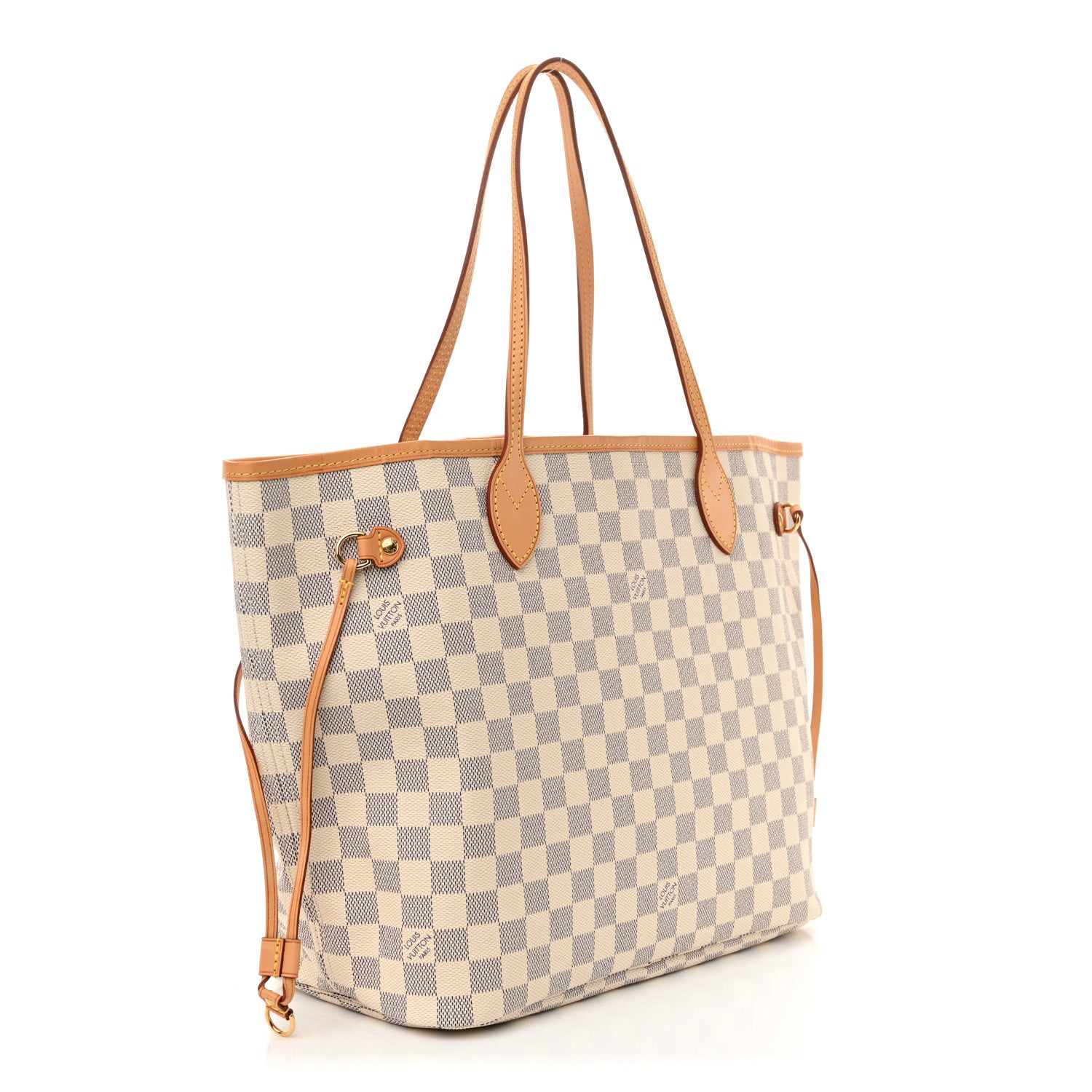 Louis Vuitton Damier Azur Neo Neverfull MM Rose Ballerine 3 of 10