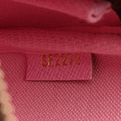Louis Vuitton Monogram 2022 Christmas Animation Paris Mini Pochette Accessories Pink 7 of 7