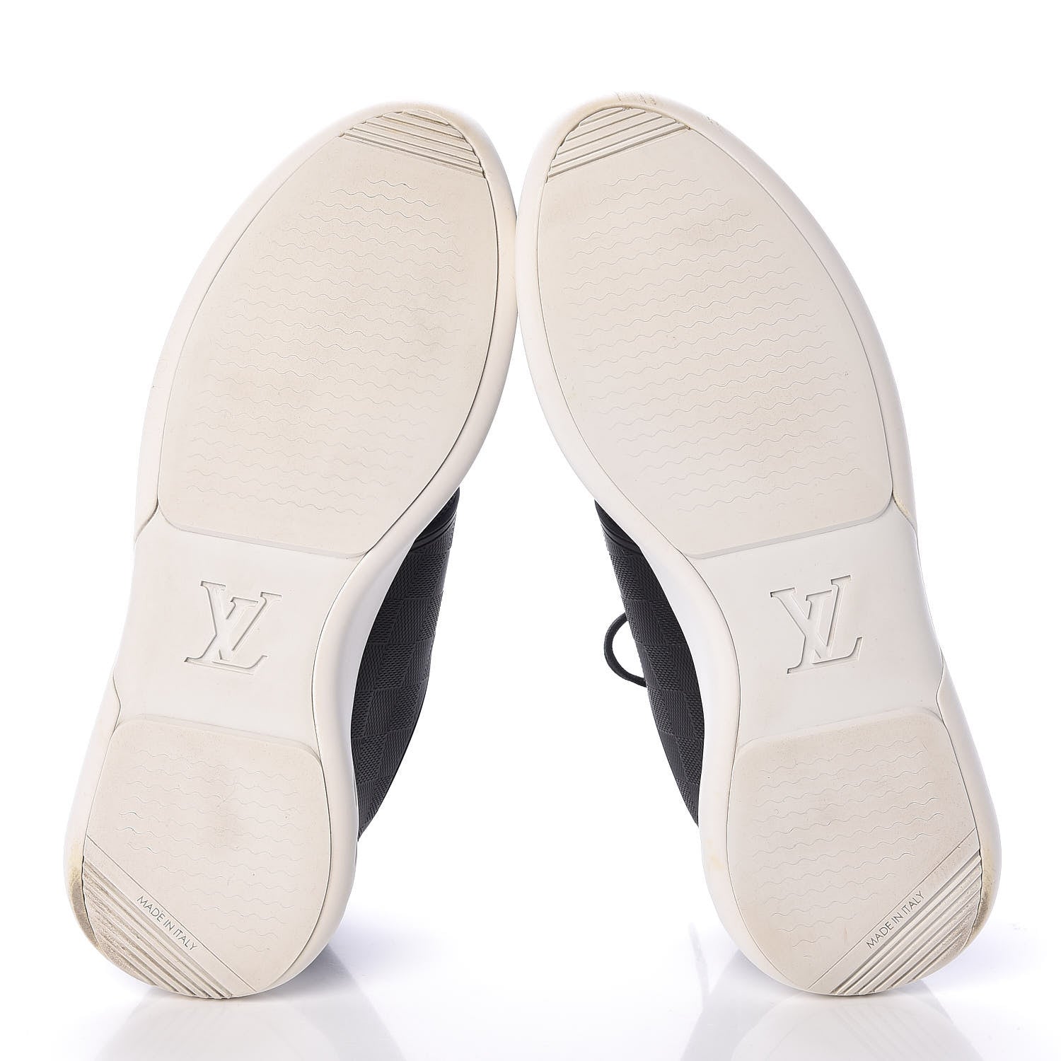 Louis Vuitton Rubber Mesh Suede Damier Fastlane Low Sneakers 6.5 Black 7 of 7