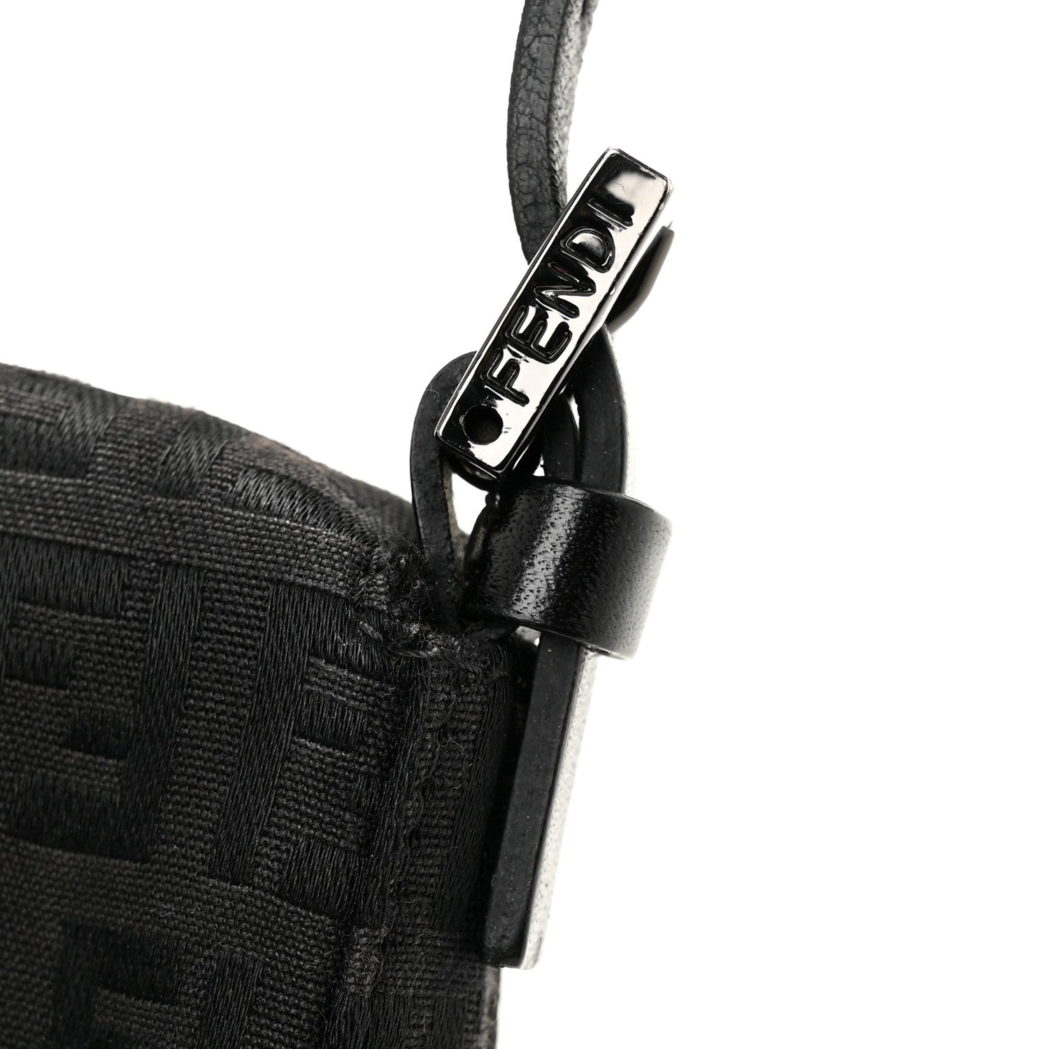 Fendi Zucchino Mini Baguette Black 13 of 15