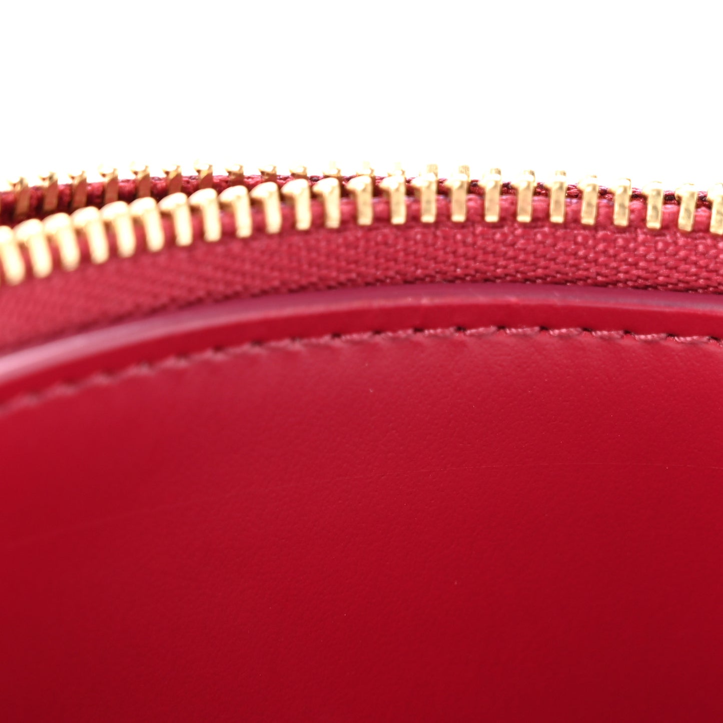 Monogram Zipped Card Holder Fuchsia