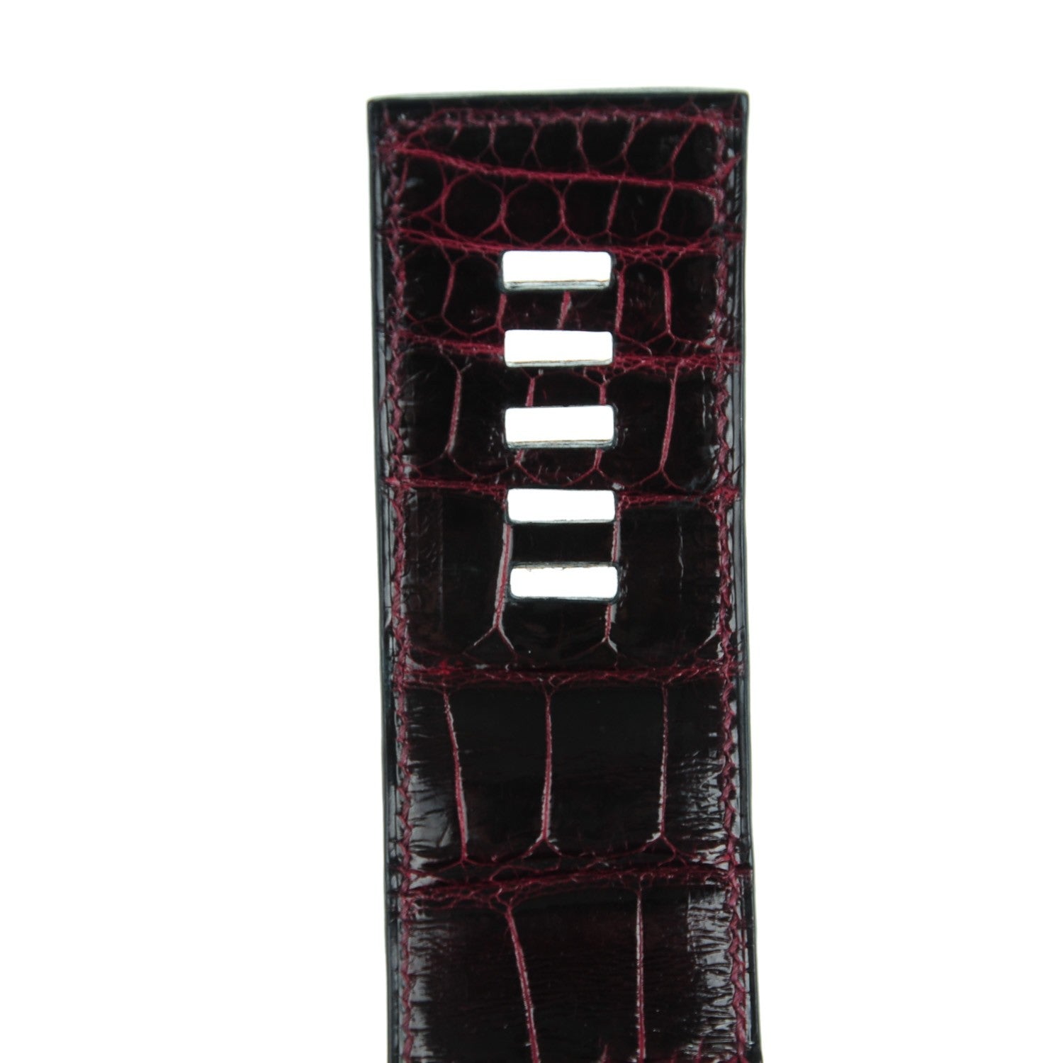Hermes Shiny Alligator Medor Clutch 23 Bordeaux 8 of 11