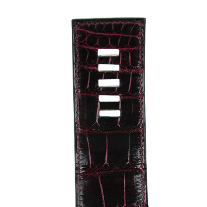 Hermes Shiny Alligator Medor Clutch 23 Bordeaux 8 of 11