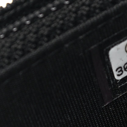 Chanel Calfskin Quilted Maxi Pearls Clutch With Chain Black 7 of 9