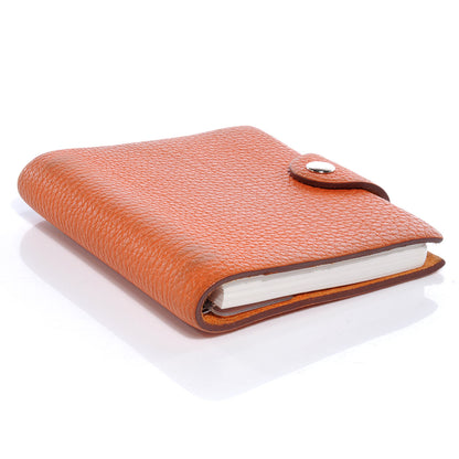 Hermes Taurillon Clemence Ulysse PM Notebook Cover Orange 6 of 8