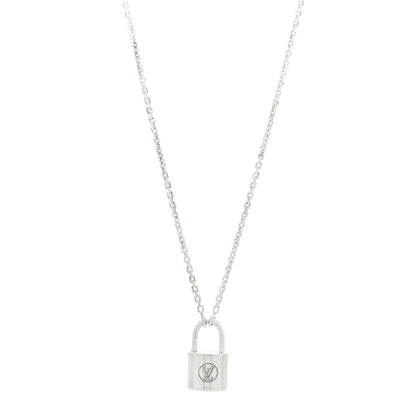 Louis Vuitton Sterling Silver Lockit Necklace 1 of 6