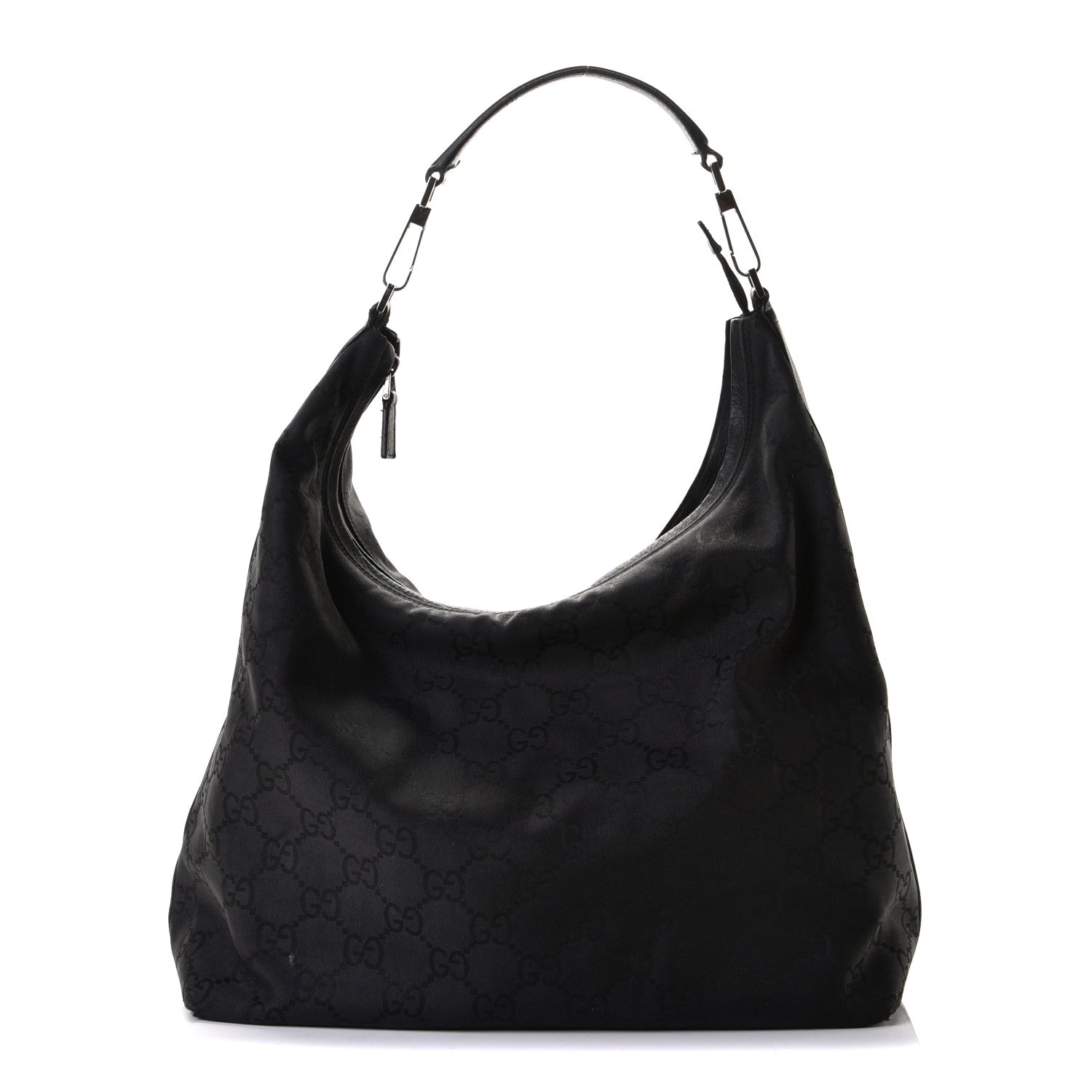Gucci Nylon Monogram Hobo Black 1 of 10