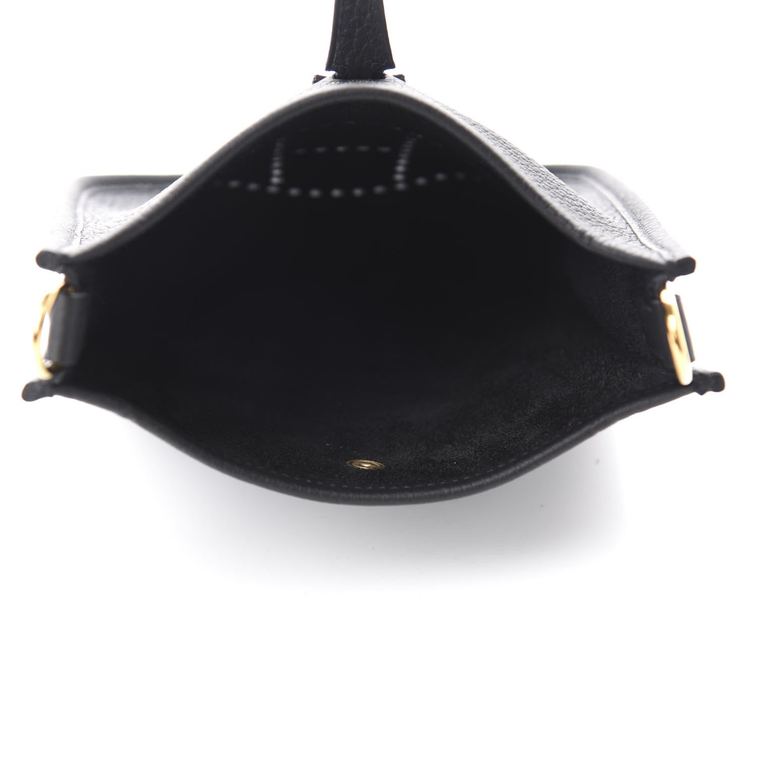 Hermes Taurillon Clemence Evelyne TPM Black 5 of 11