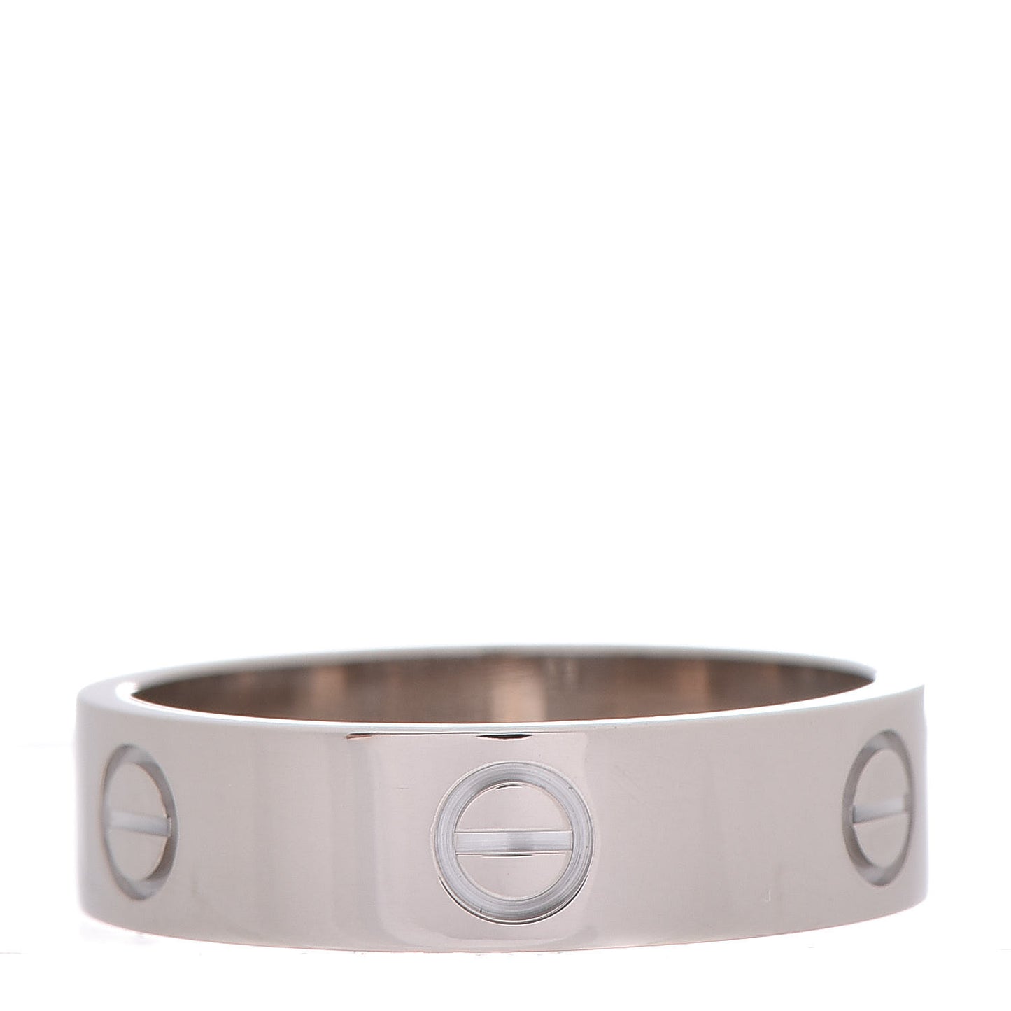 18K White Gold 5.5mm LOVE Ring 61 9.5