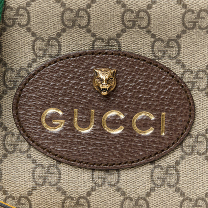 Gucci GG Supreme Monogram Web Neo Vintage Shoulder Bag Beige New Acero Crop 9 of 12