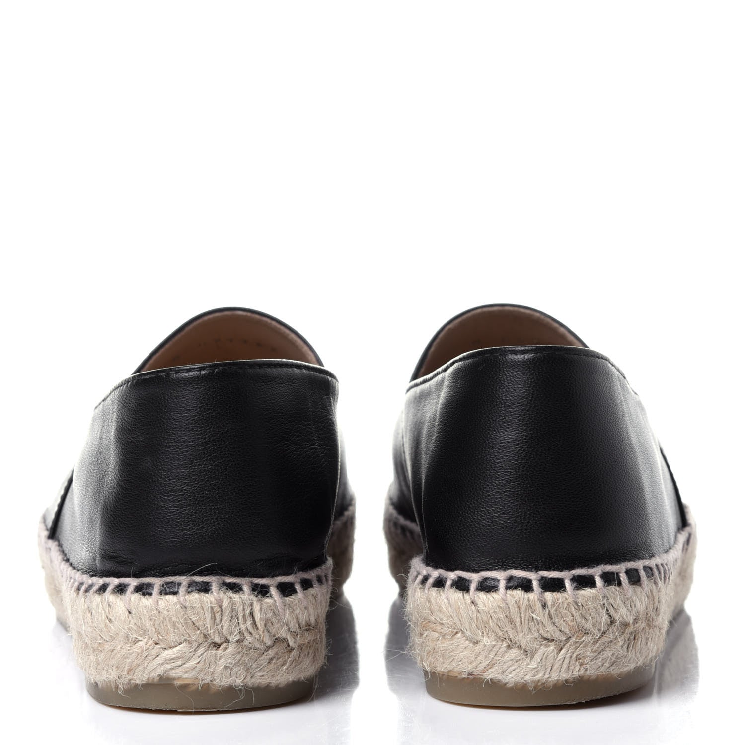 Chanel Lambskin CC Espadrilles 38 Black 5 of 13