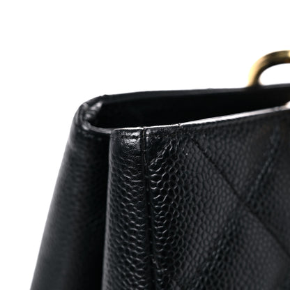 Chanel Caviar Quilted Grand Shopping Tote GST Black 16 of 18