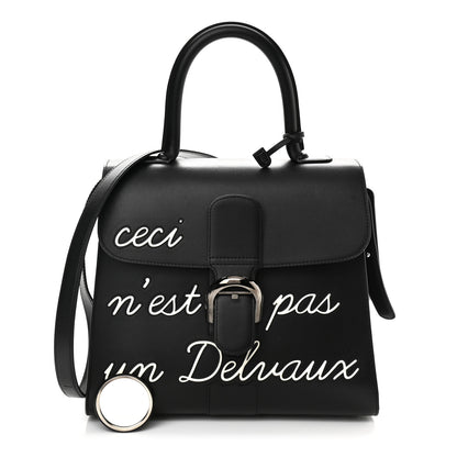 Delvaux Calfskin MM L'Humour Brillant Satchel Black 1 of 13