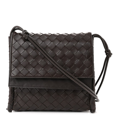 Bottega Veneta Nappa Intrecciato Small Knot Flap Crossbody Fondente 1 of 12