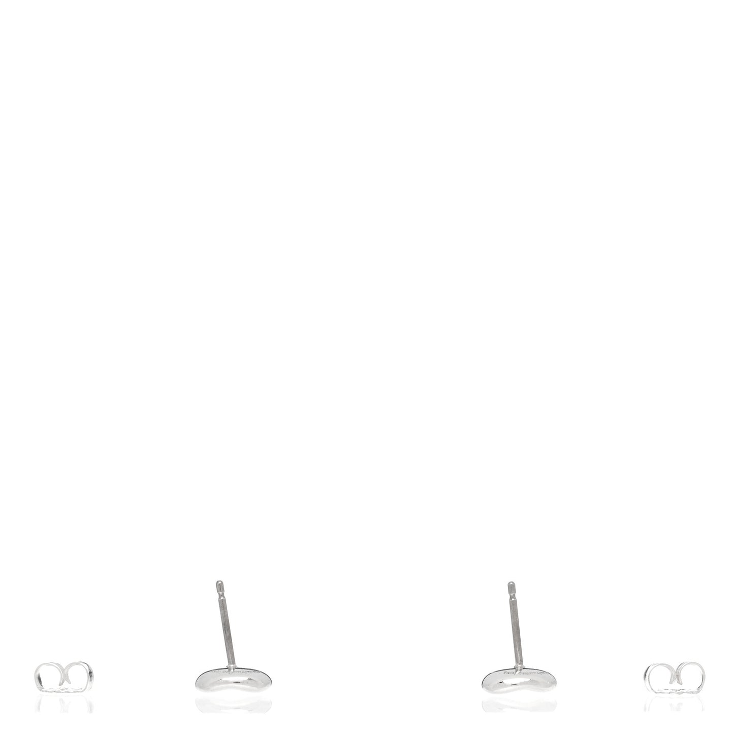 Sterling Silver 9mm Elsa Peretti Bean Earrings