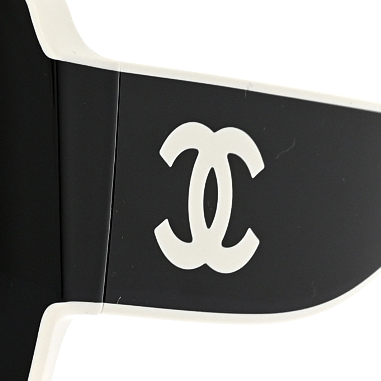 Chanel Acetate Square Sunglasses 6059 Black White 8 of 10
