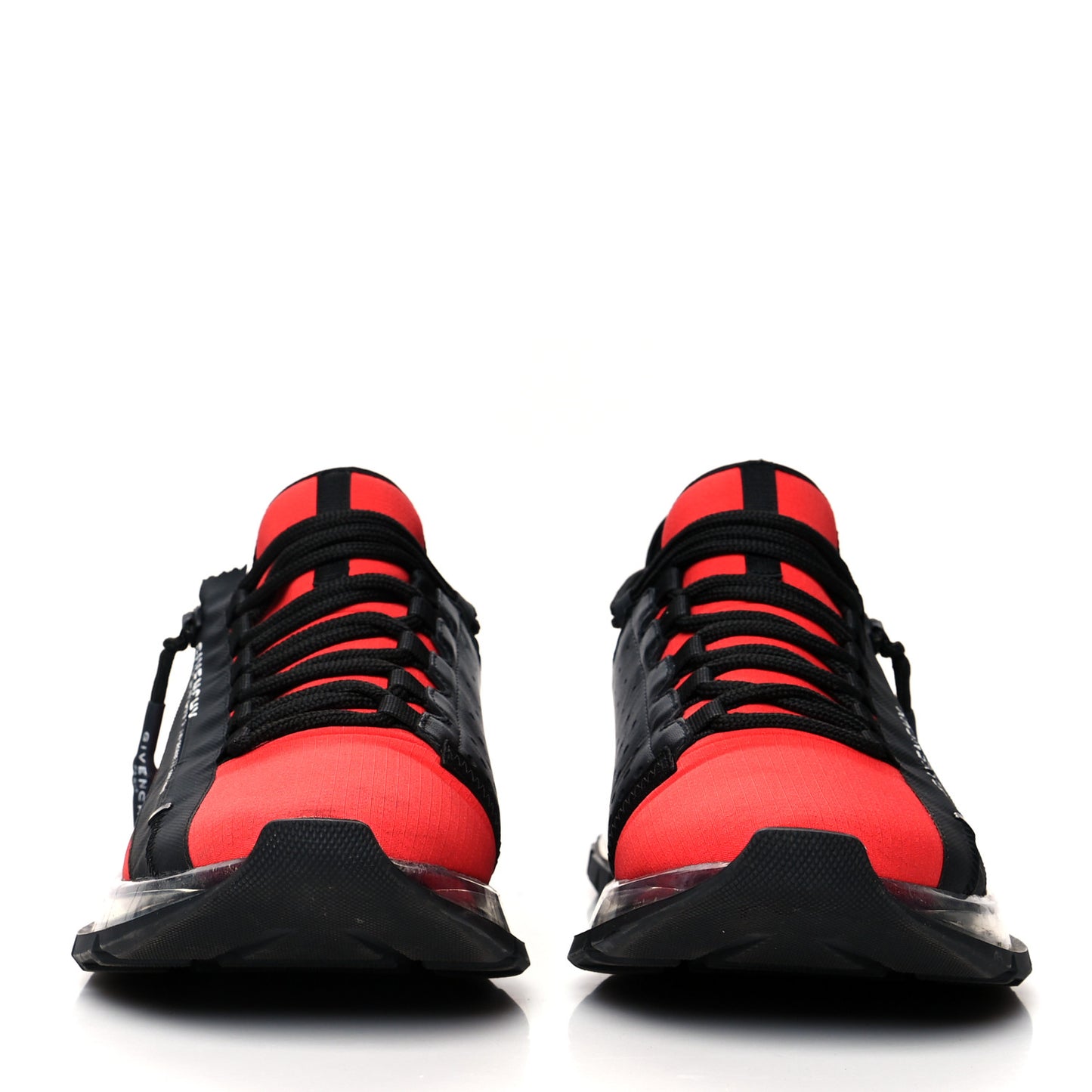 Calfskin Spectre Low Runners Sneakers 41 Red Black
