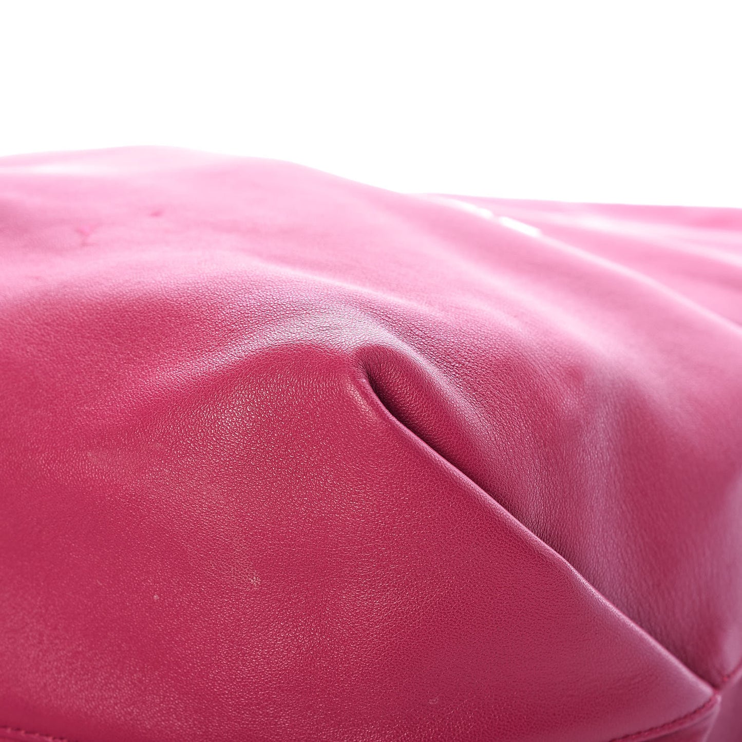 Lambskin Teddy Drawstring Bag Freesia