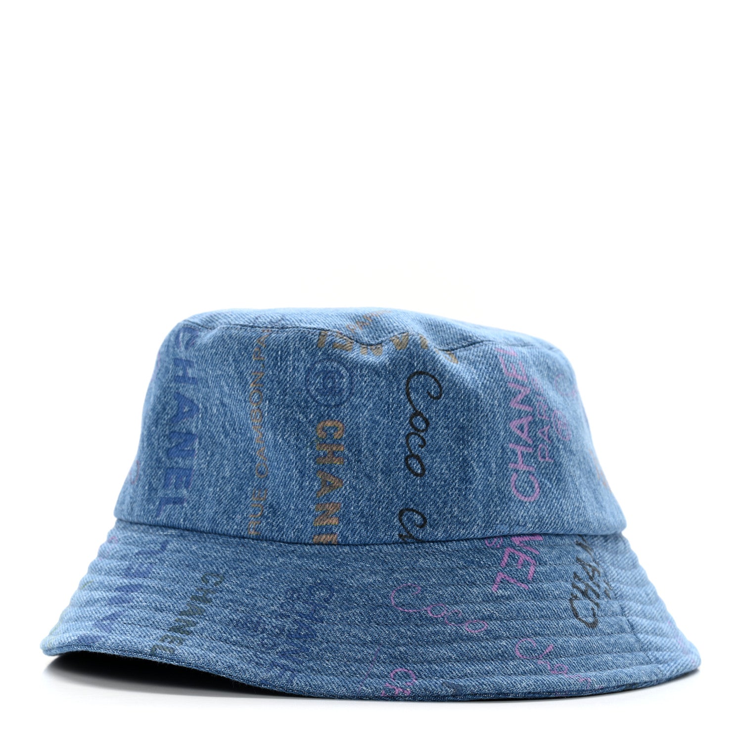 Chanel Denim Mood Cloche Bucket Hat M Blue 1 of 9