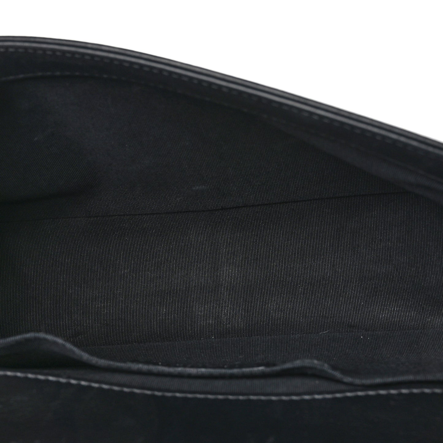 Lambskin Quilted Small Boy Flap Black