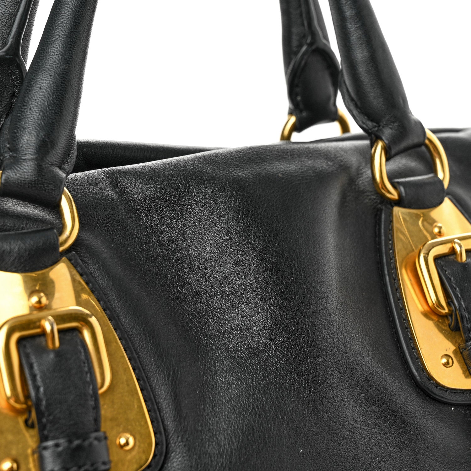 Prada Soft Calf Shopping Satchel Black 19 of 20