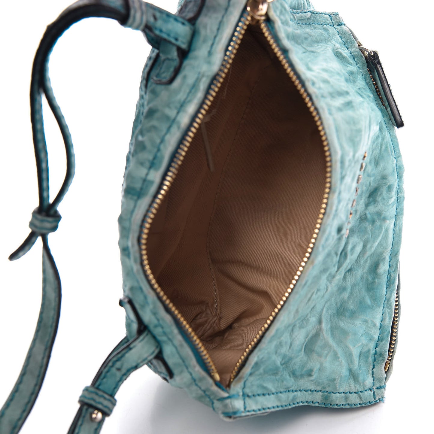 Tumbled Sheepskin Mini Pandora Sky Blue