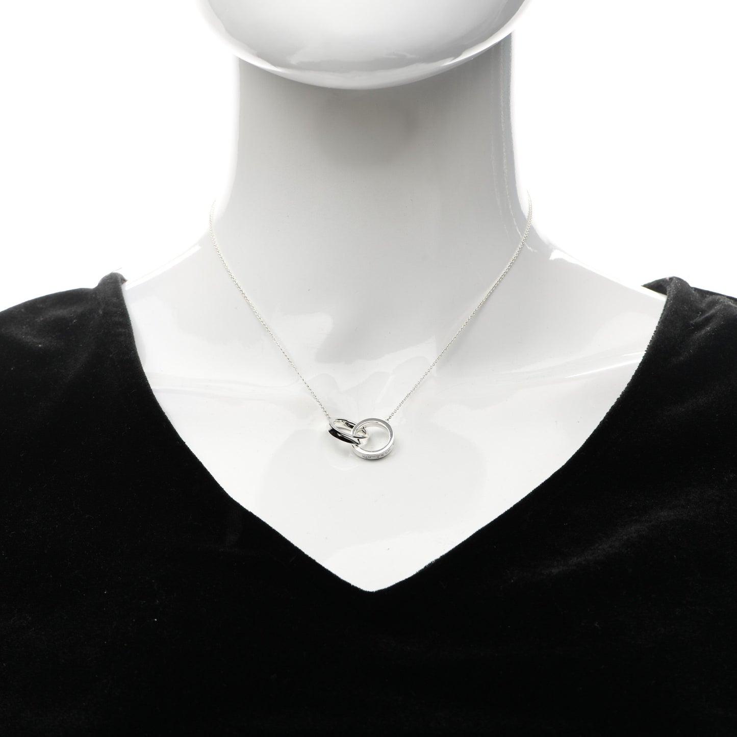 Sterling Silver 1837 Interlocking Circles Pendant Necklace