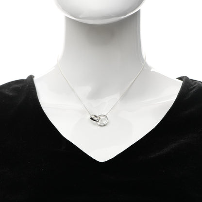 Tiffany Sterling Silver 1837 Interlocking Circles Pendant Necklace 2 of 5