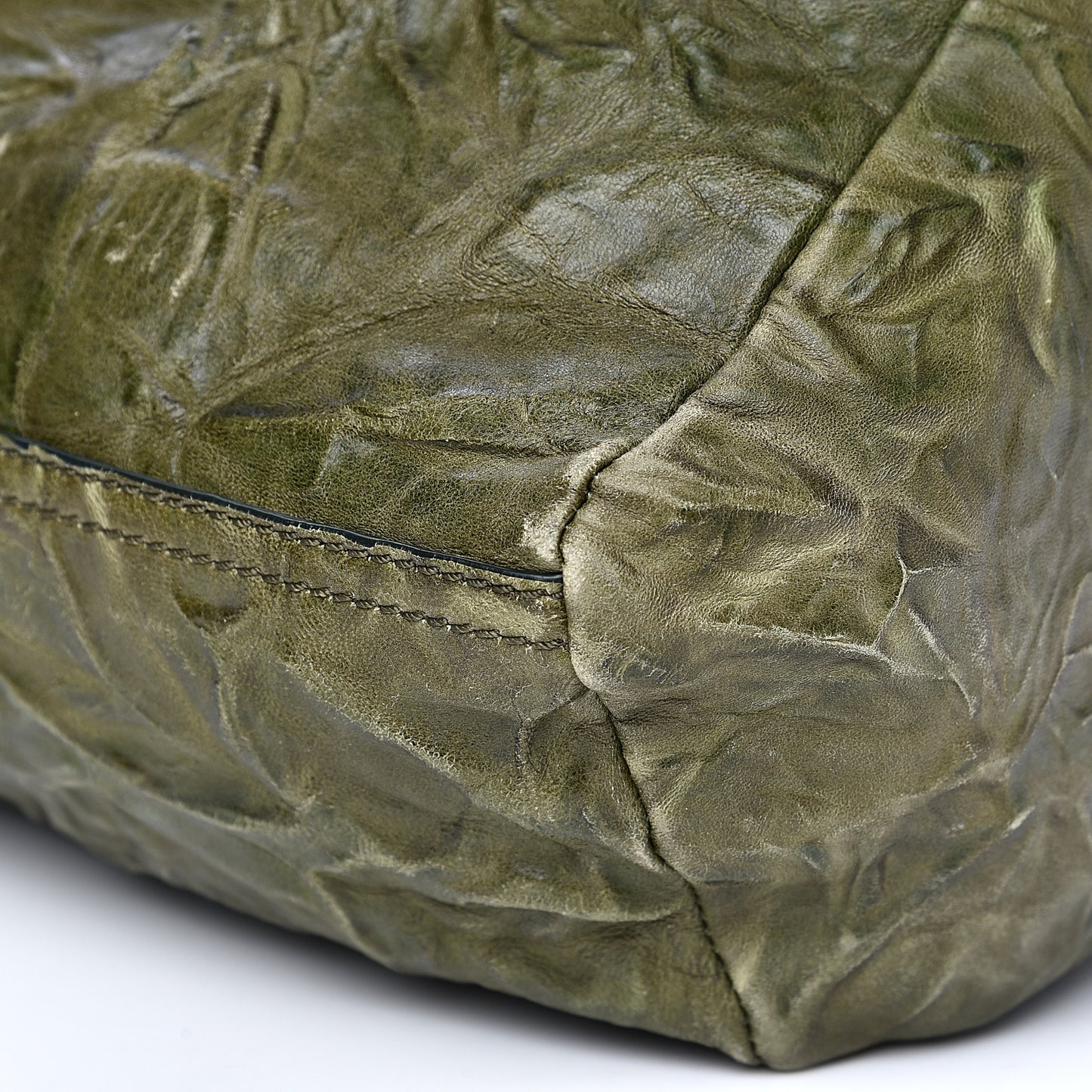 Tumbled Sheepskin Small Pandora Khaki