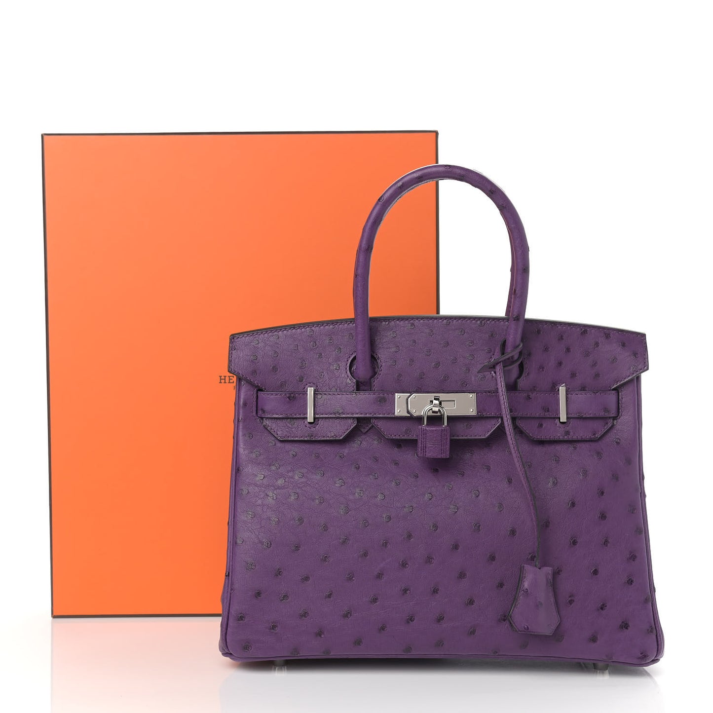 Ostrich Birkin 30 Violine