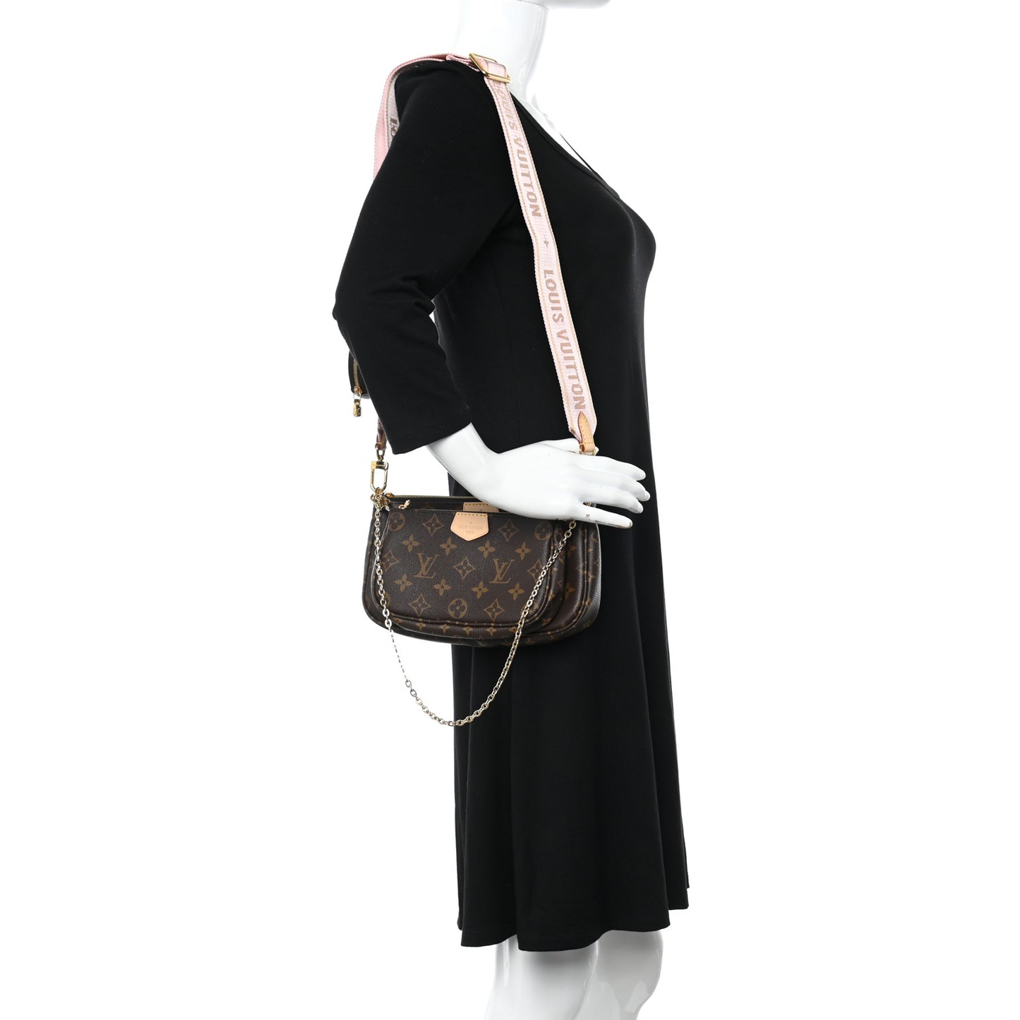 Monogram Multi Pochette Accessories Rose Clair