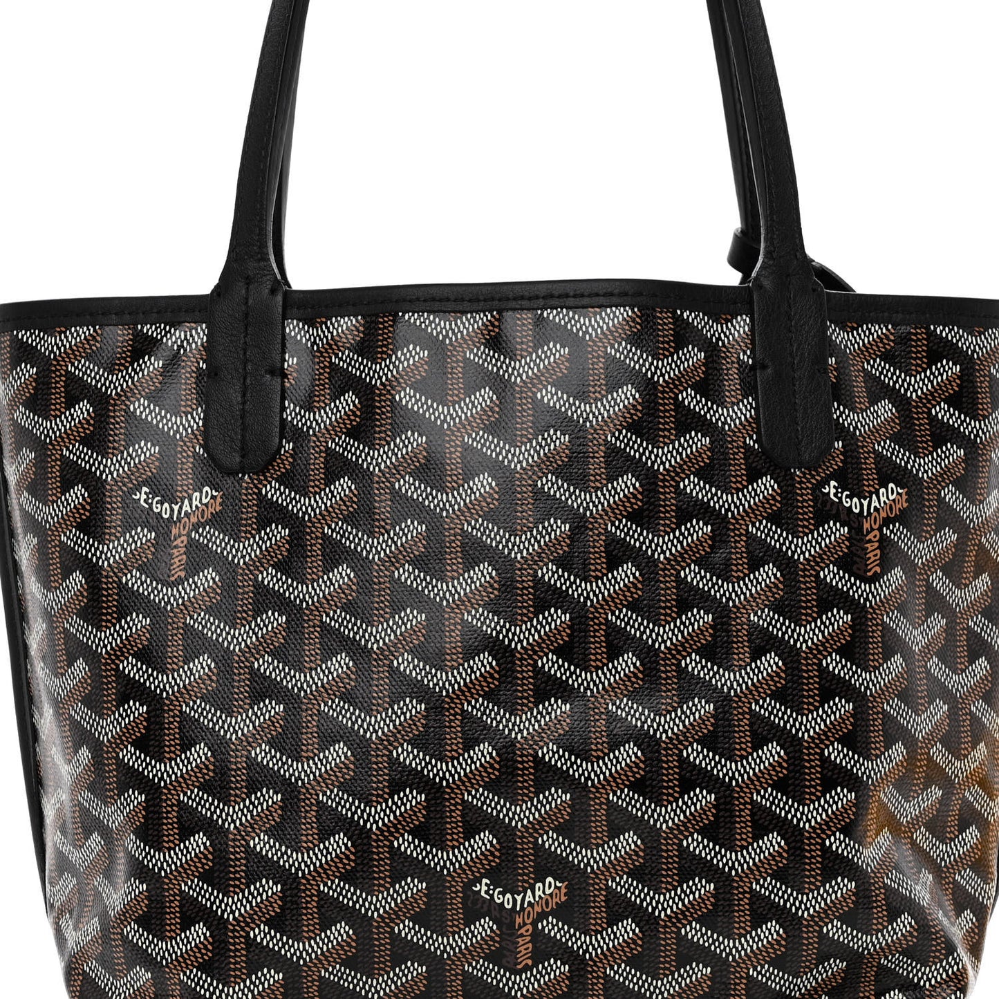 Goyardine Reversible Mini Anjou Black