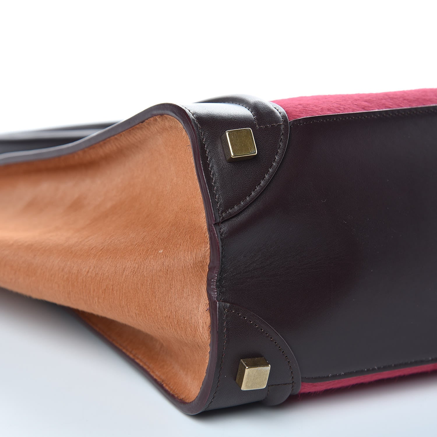 Celine Pony Hair Smooth Calfskin Micro Tri-Color Luggage Pink 9 of 13