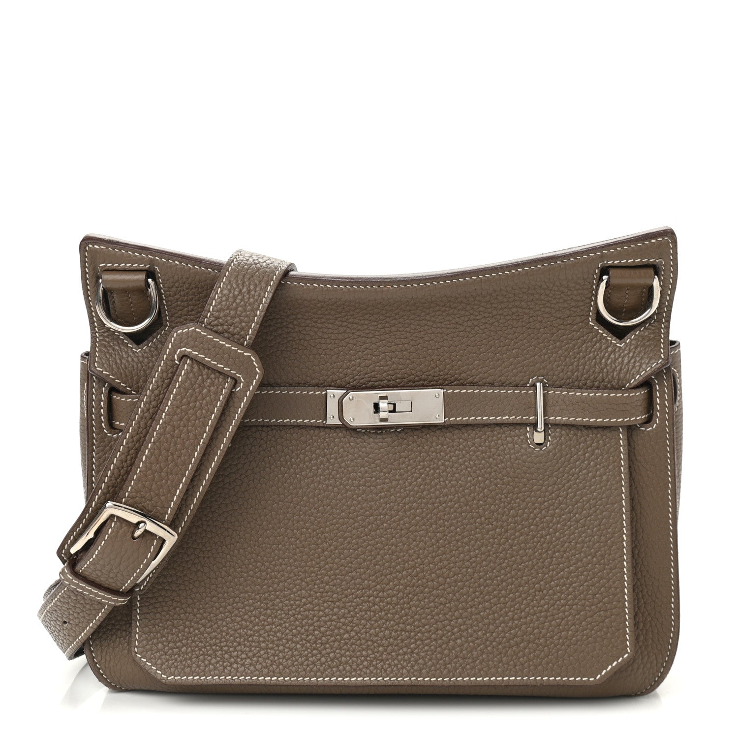 Hermes Taurillon Clemence Jypsiere 28 Etoupe 1 of 16