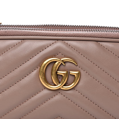 Gucci Calfskin Matelasse Mini GG Marmont Chain Crossbody Bag Porcelain Rose 12 of 12