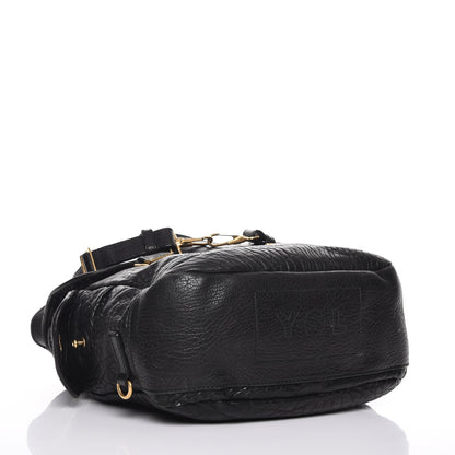 Saint Laurent Grained Calfskin Medium Besace Shoulder Bag Black 4 of 13