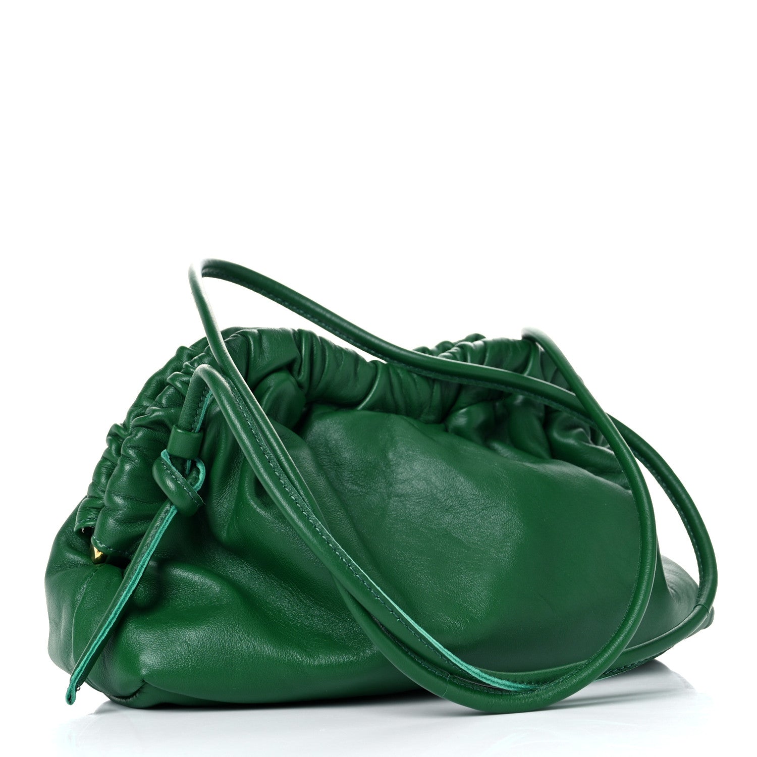 Mansur Gavriel Lambskin Mini Cloud Clutch Green 3 of 9