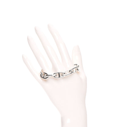 Hermes Sterling Silver TGM Chaine d'Ancre Bracelet 11 2 of 7