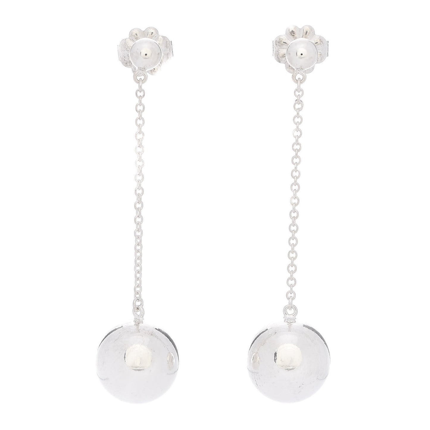 Sterling Silver 10mm HardWear Ball Drop Earrings