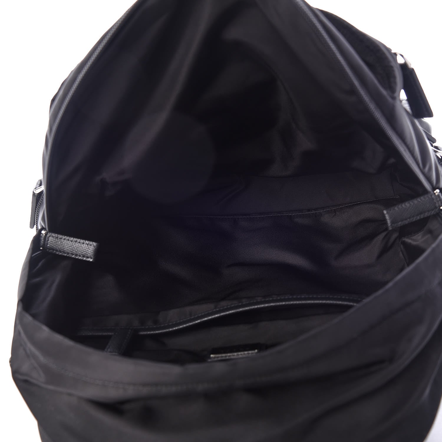 Prada Nylon Montagna Saffiano Day Backpack Black 7 of 9