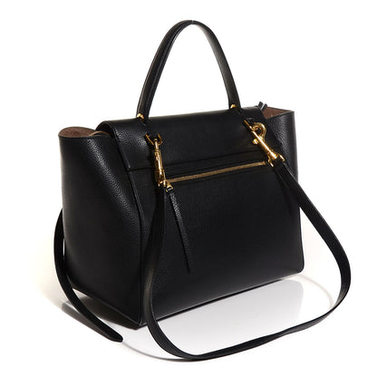 Celine Drummed Calfskin Mini Belt Bag Black 3 of 9
