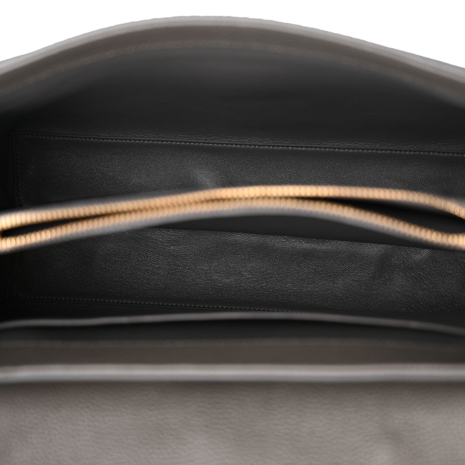 Celine Grained Calfskin Classique 16 Top Handle Bag Medium Grey 4 of 10