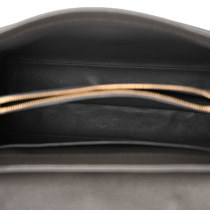Celine Grained Calfskin Classique 16 Top Handle Bag Medium Grey 4 of 10