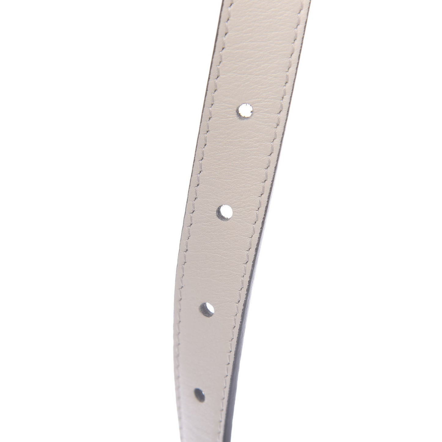Calfskin Double G 20mm Belt 85 34 Mystic White