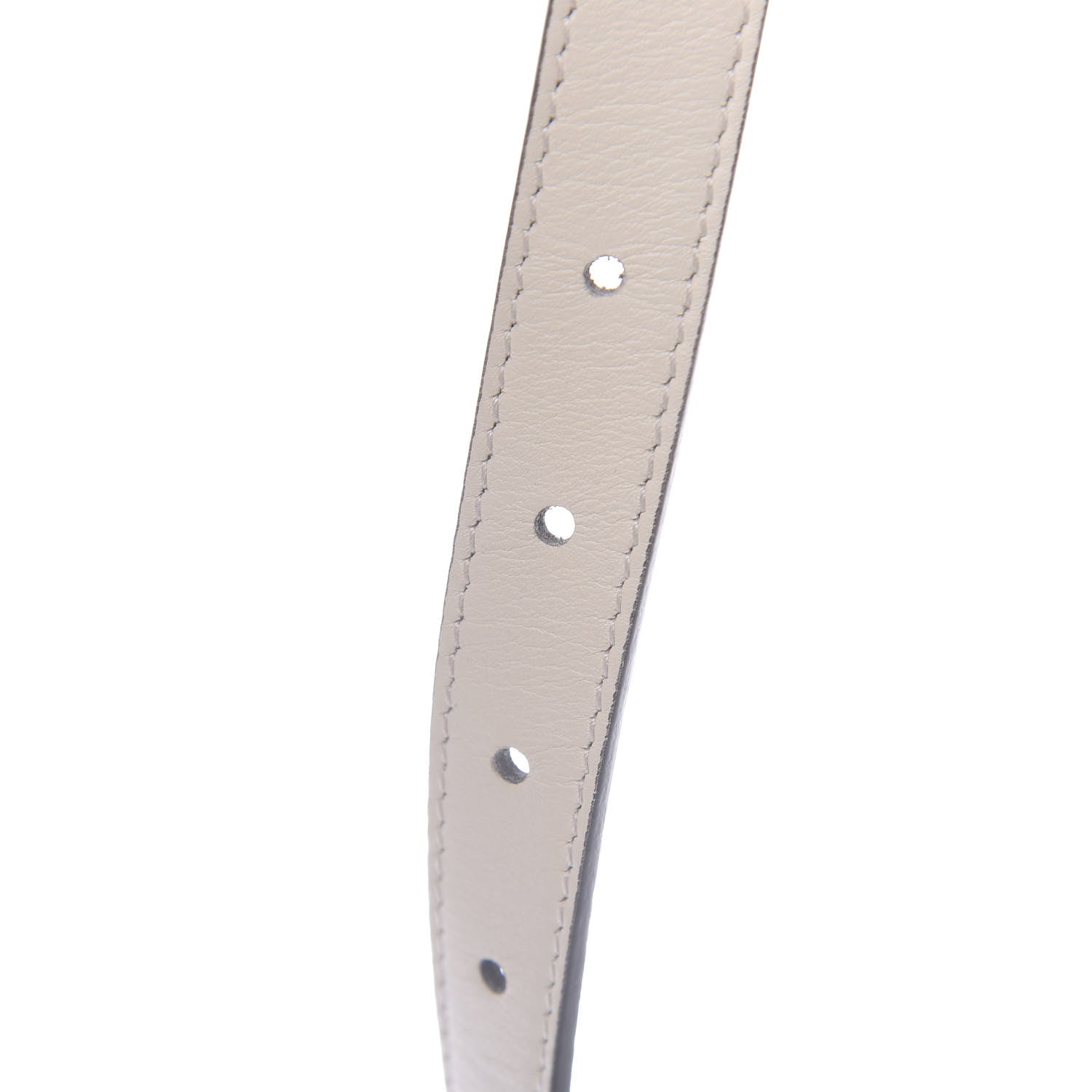 Gucci Calfskin Double G 20mm Belt 85 34 Mystic White 4 of 5