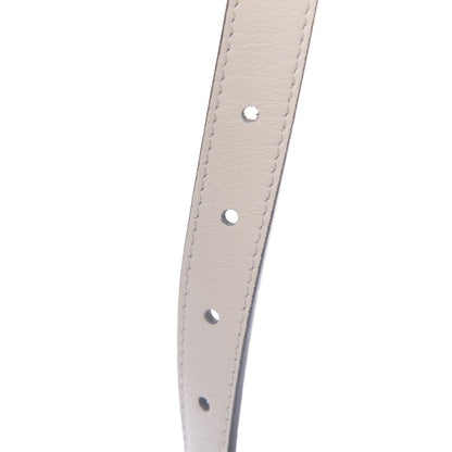 Gucci Calfskin Double G 20mm Belt 85 34 Mystic White 4 of 5