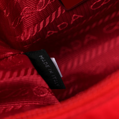 Prada Tessuto Nylon Mini Re-Edition 2000 Bag Rosso 7 of 12