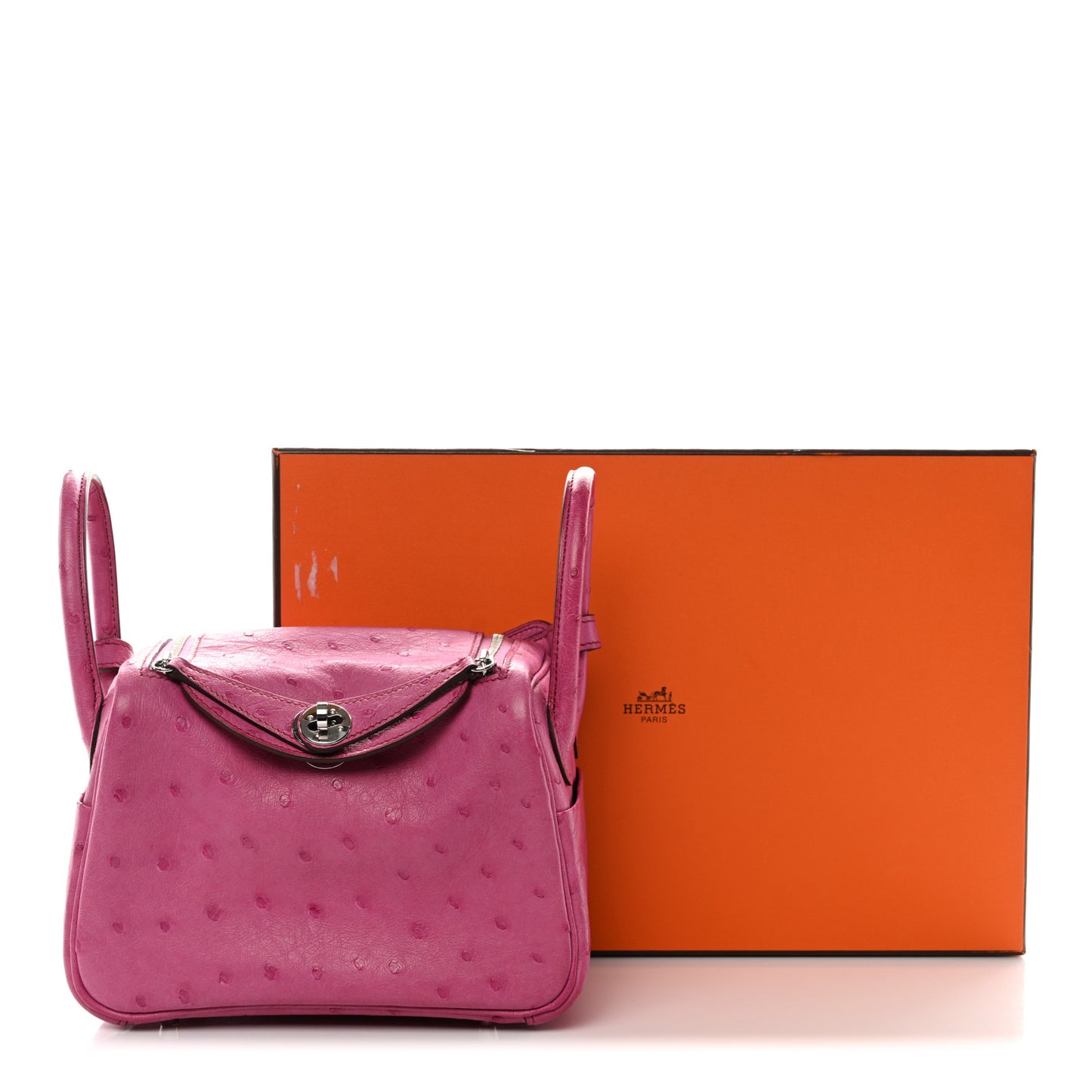 Ostrich Mini Lindy 20 Fuchsia
