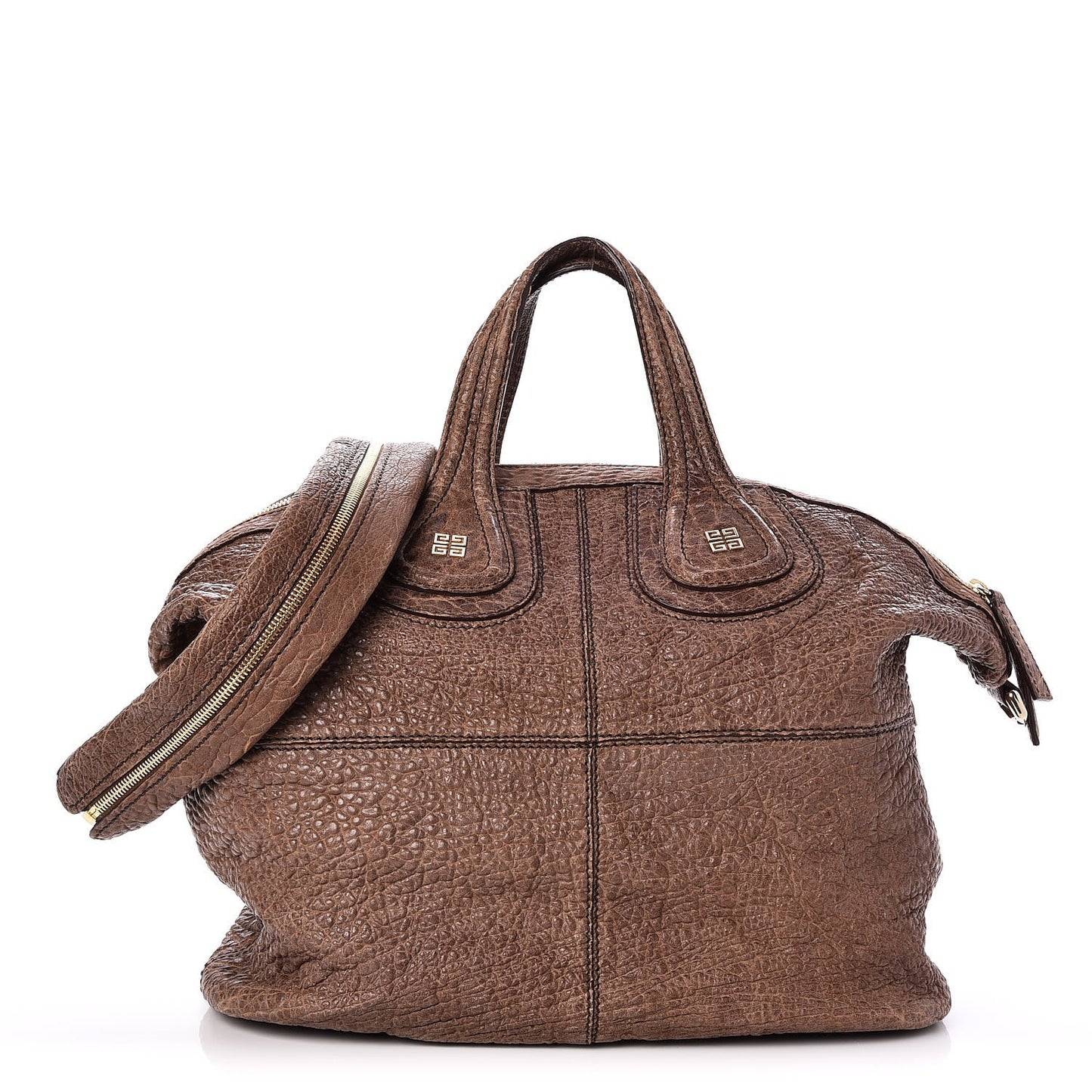 Bubble Calfskin Medium Nightingale Brown